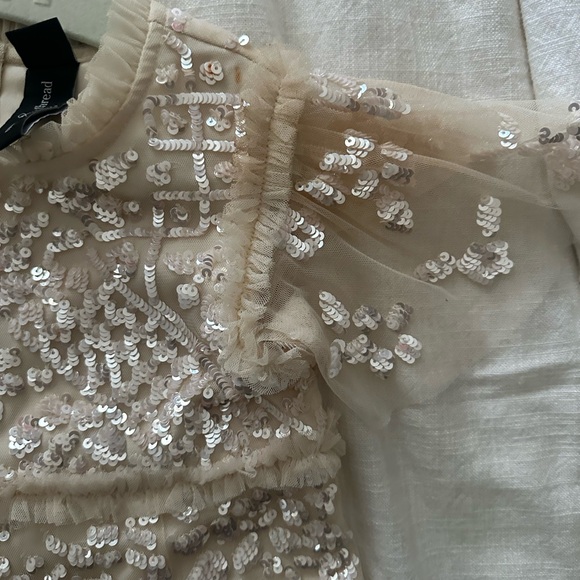 Needle and thread Aurora dress in champagne - Picture 13 of 15